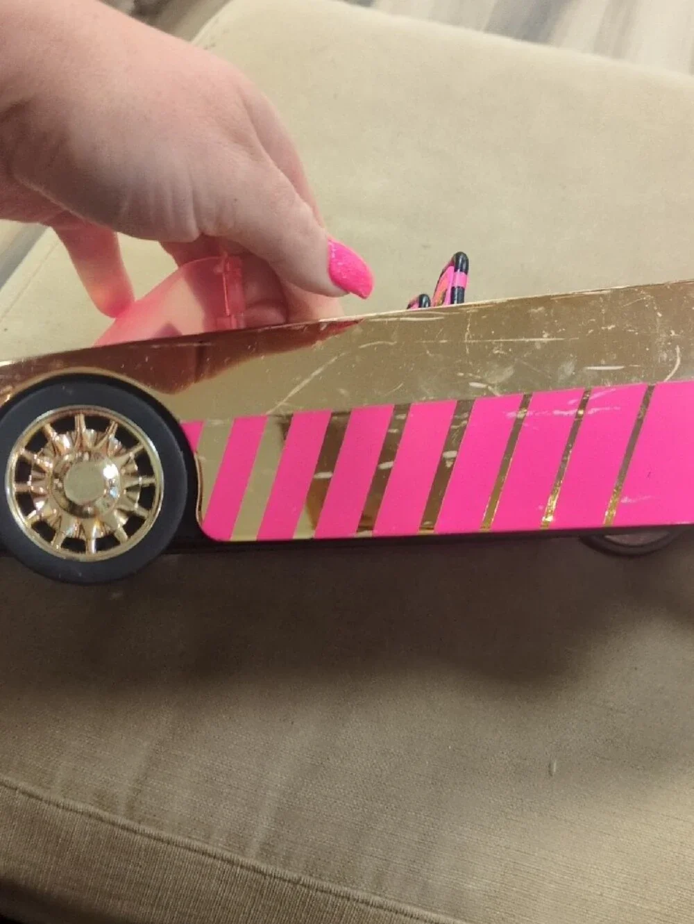 L.O.L. Surprise! Pink & Gold Convertible Play Car